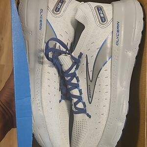 Brooks Glycerin 20 Men's Shoes - White and Blue